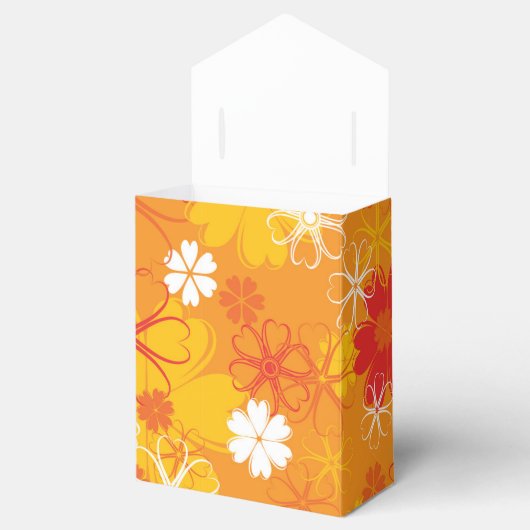 Niedliche farbige Daisy Illustration Blumenmuster Geschenkschachtel (Geöffnet)