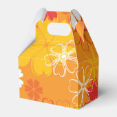 Niedliche farbige Daisy Illustration Blumenmuster Geschenkschachtel (Rückseite)