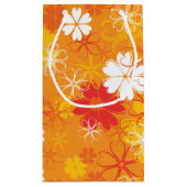 Niedliche farbige Daisy Illustration Blumenmuster Kleine Geschenktüte (Rückseite)