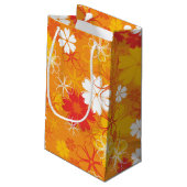 Niedliche farbige Daisy Illustration Blumenmuster Kleine Geschenktüte (Rückseite Schrägansicht)