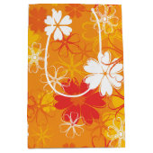 Niedliche farbige Daisy Illustration Blumenmuster Mittlere Geschenktüte (Vorderseite)