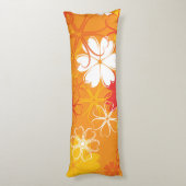 Niedliche farbige Daisy Illustration Blumenmuster Seitenschläferkissen (Rückseite (Vertikal))