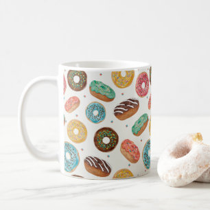 Niedliche farbige Donut Print-Tasse Kaffeetasse
