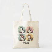 Niedliche Farbige Einhorn Doodles Kleinkind T - Sh Tragetasche (Vorne)