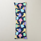 Niedliche Farbige Eiscreme Seitenschläferkissen (Rückseite (Vertikal))