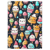 Niedliche, farbige Eistöcken Klemmbrett (Rückseite)