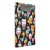 Niedliche, farbige Eistöcken Mini Klemmbrett (Schrägansicht)