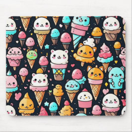 Niedliche, farbige Eistöcken Mousepad