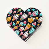 Niedliche, farbige Eistöcken Notizblock (Rückseite)