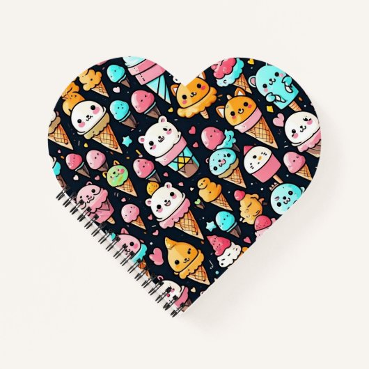 Niedliche, farbige Eistöcken Notizblock (Vorderseite)