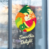 Niedliche Farbige Fruchtsaft Smoothie Logo Custom Fensteraufkleber