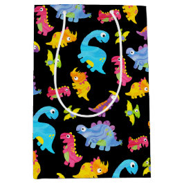Niedliche Farbige Funny Unisex Black Baby Dinosaur Mittlere Geschenktüte