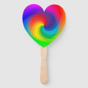Niedliche Farbige Gefärbte Krawatte Regenbogen Sw Fächer