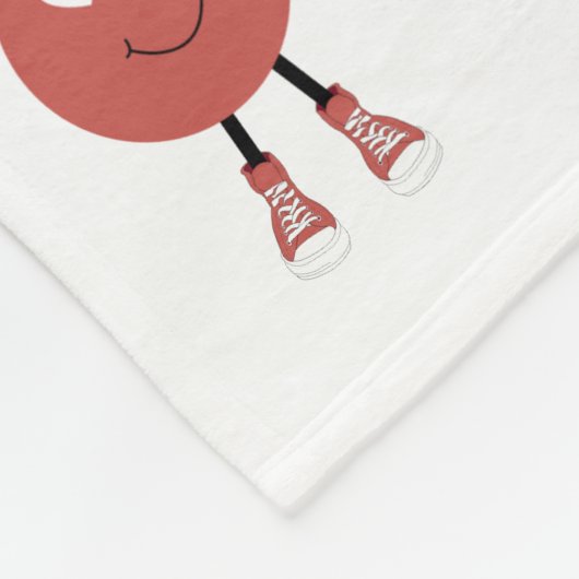 Niedliche farbige Gefühle Emotionen Factsheet Fleecedecke (Ecke)