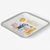 Niedliche Farbige Gelbe Party Monster Kindergeburt Pappteller (Gewinkelt)