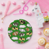 Niedliche farbige Guinea Pappteller (Party)