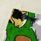 Niedliche farbige Guinea Strandtuch (Beispiel)