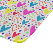 Niedliche farbige Herzen Muster Case-Mate iPhone G Schneidebrett (Ecke)