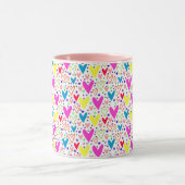 Niedliche farbige Herzen Muster Case-Mate iPhone G Tasse (Zentrum)