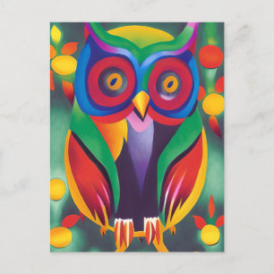 Niedliche farbige Holografie Postkarte