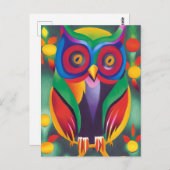 Niedliche farbige Holografie Postkarte (Vorne/Hinten)