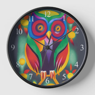 Niedliche farbige Holografie Uhr
