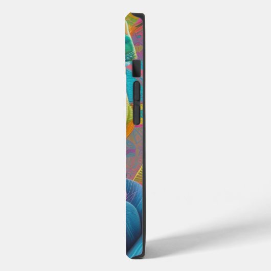 Niedliche farbige Katzen Case-Mate iPhone Hülle (Rückseite / Links)