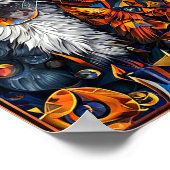 Niedliche farbige Katzen Poster (Ecke)