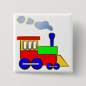 Niedliche Farbige Kinder Zug Motor Button (Vorderseite)