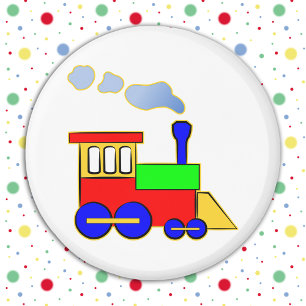 Niedliche Farbige Kinder Zug Motor Magnet