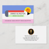 Niedliche Farbige Kinderstift-Autorin Visitenkarte (Vorne/Hinten)