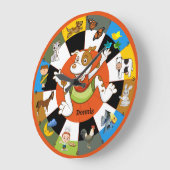 Niedliche Farbige Kinderuhr Große Wanduhr (Winkel)