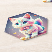 Niedliche Farbige Kitten-84301 Untersetzer (angewinkelt)