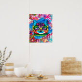 Niedliche farbige Kitten Cat Whimsical Poster (Küche)
