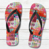 Niedliche Farbige Liebe Herz Flip Flops Badesandalen