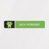 Niedliche farbige Monster Name der Kinder Etiketten (Design 1)