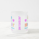 Niedliche farbige MUTTER Mattglastasse (Mittel)