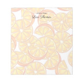 Niedliche farbige Orange "A Note From" Notepad Notizblock (Vorderseite)