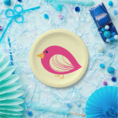 Niedliche, farbige Papiertüte für raue Vögel Pappteller (Party)