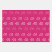 Niedliche farbige Punkte Türkis Wasserfarbe Geburt Geschenkpapier Set (Vorderseite 2)