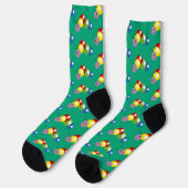 niedliche farbige Raupe Socken (Linkes Detail)