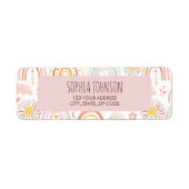 Niedliche farbige Regenbogen und Daisy-Blume Abstr (Vorne)