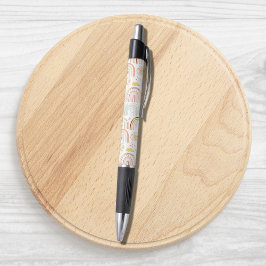 Niedliche farbige Regenbogen und Daisy-Blume Abstr Kugelschreiber