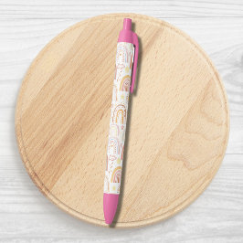 Niedliche farbige Regenbogen und Daisy-Blume Abstr Kugelschreiber