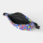 Niedliche Farbige Regenbogenfarben-Monogramm Bauchtasche (Offen)