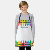 Niedliche Farbige Regenbogenkrebse Personalisiert  Schürze (Getragen)