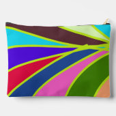 Niedliche, farbige Regenbogenstreifen Zubehörtasche (Rückseite)