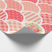 Niedliche, farbige Retropinke l Polka Punkte und S Geschenkpapier (Ecke)