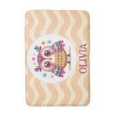 Niedliche, farbige Schüssel mit wavy Hintergrund Badematte (Vorderseite Vertikal)