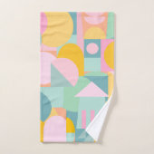 Niedliche farbige skandinavische Geometrische Form Badhandtuch Set (Handtuch)